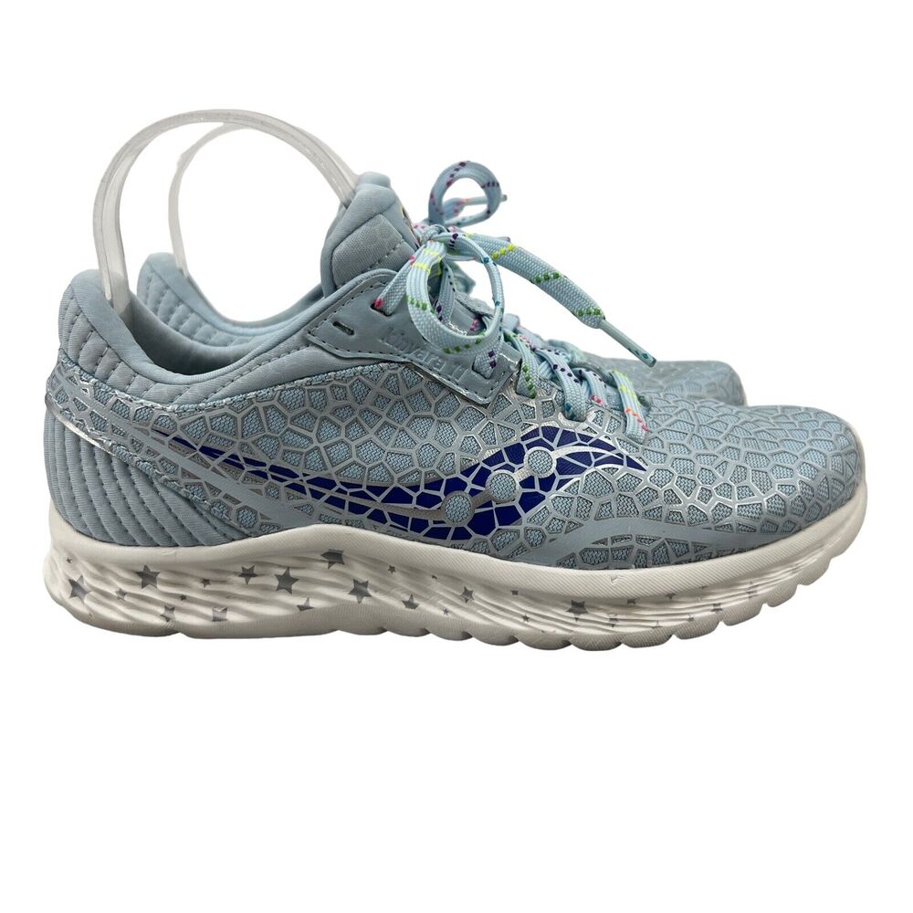 Saucony Kinvara Running Shoes Womens 5 Light Blue Lightweight Canvas S20551